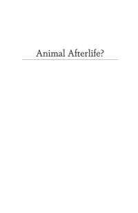 Omslagafbeelding: Animal Afterlife? 9781666740097