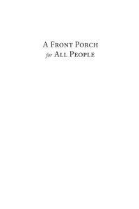 Cover image: A Front Porch for All People 9781666740752