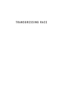 Cover image: Transgressing Race 9781666741292