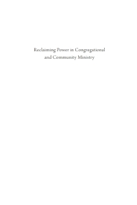 表紙画像: Reclaiming Power in Congregational and Community Ministry 9781666741650