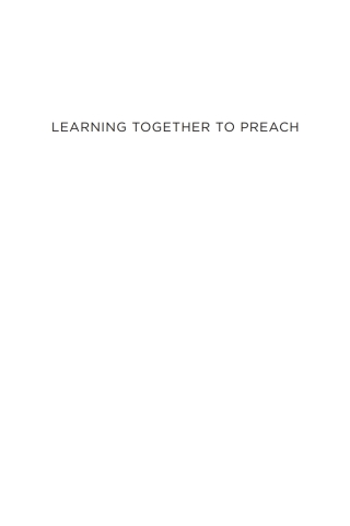 Cover image: Learning Together to Preach 9781666743814