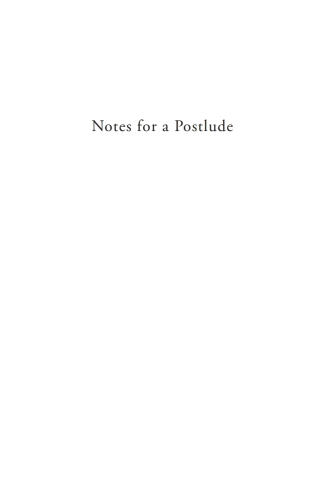 Cover image: Notes for a Postlude 9781666743876
