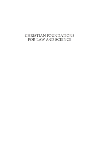 Imagen de portada: Christian Foundations for Law and Science 9781666745122