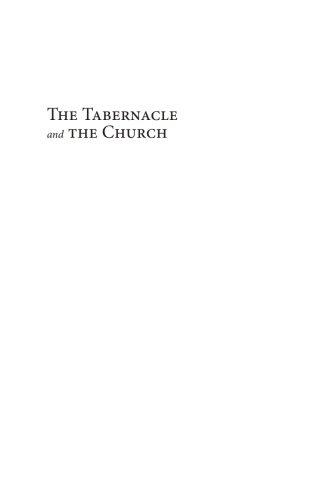 Imagen de portada: The Tabernacle and the Church 9781666746433