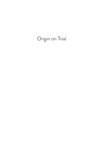 Cover image: Origin on Trial 9781666748246