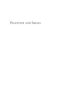 Cover image: Palestine and Israel 9781666748789