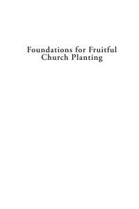 Cover image: Foundations for Fruitful Church Planting 9781666749175