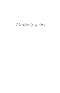 Cover image: The Beauty of God 9781666750669