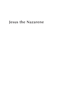 Imagen de portada: Jesus the Nazarene 9781666750843