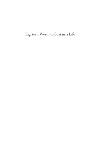 Cover image: Eighteen Words to Sustain a Life 9781666750935