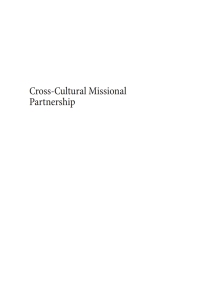 Imagen de portada: Cross-Cultural Missional Partnership 9781666751024