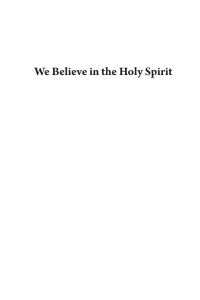 Imagen de portada: We Believe in the Holy Spirit 9781666751550