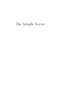 Cover image: The Simple Secret 9781666751888