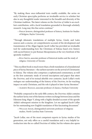 表紙画像: The Doctrine of Addai and the Letters of Jesus and Abgar 9781666752069