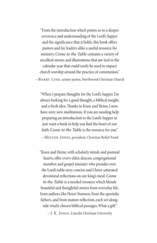 Cover image: Come to the Table 9781666752434