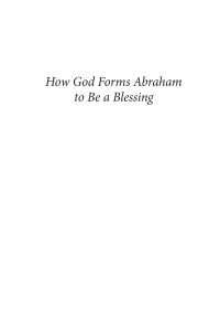 Imagen de portada: How God Forms Abraham to Be a Blessing 9781666755442