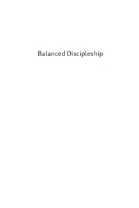 Cover image: Balanced Discipleship 9781666755800