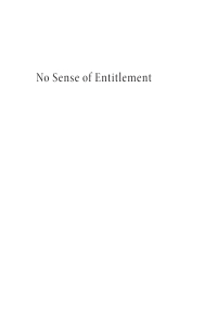 Cover image: No Sense of Entitlement 9781666759068