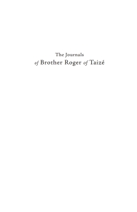 Imagen de portada: Journals of Brother Roger of Taizé, Volume 2 9781666761214