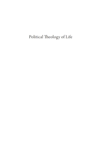 Omslagafbeelding: Political Theology of Life 9781666761535