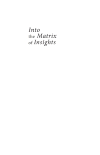 表紙画像: Into the Matrix of Insights 9781666764123