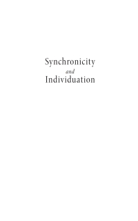 صورة الغلاف: Synchronicity and Individuation 9781666764154