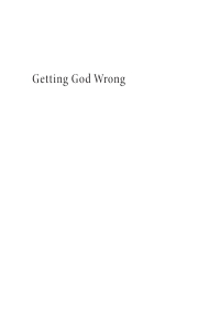 Cover image: Getting God Wrong 9781666764789