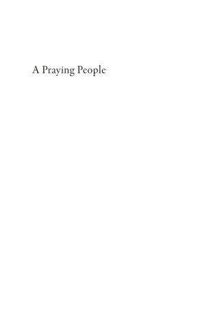 Imagen de portada: A Praying People 9781666765694