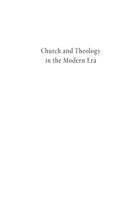 Cover image: Church and Theology in the Modern Era 9781666768381