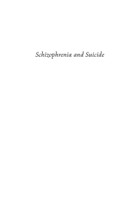 Cover image: Schizophrenia and Suicide 9781666769180