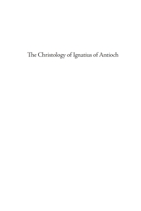 Imagen de portada: The Christology of Ignatius of Antioch 9781666770681