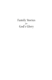 Imagen de portada: Family Stories for God’s Glory 9781666771343