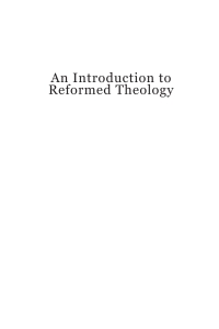 Cover image: An Introduction to Reformed Theology 9781666771558