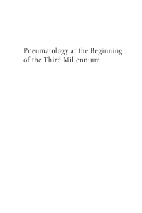 Cover image: Pneumatology at the Beginning of the Third Millennium 9781666772869