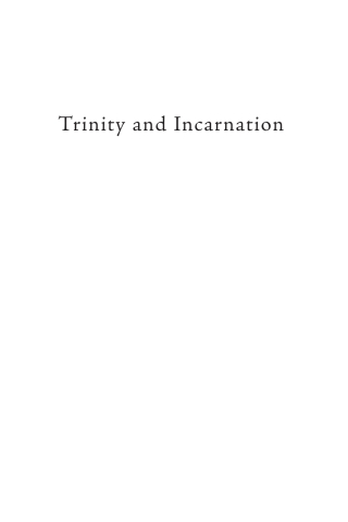 Cover image: Trinity and Incarnation 9781666773569