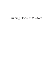 Cover image: Building Blocks of Wisdom 9781666774160