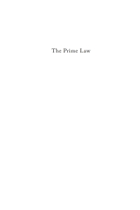 Cover image: The Prime Law 9781666774344