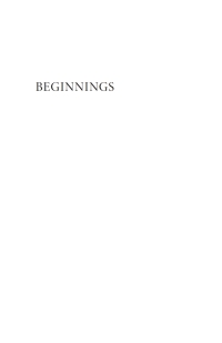 Imagen de portada: Beginnings 9781666775242