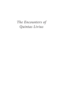 Cover image: The Encounters of Quintas Livius 9781666775457