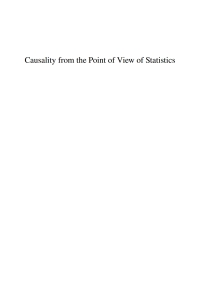 Cover image: Causality from the Point of View of Statistics 9781666777086