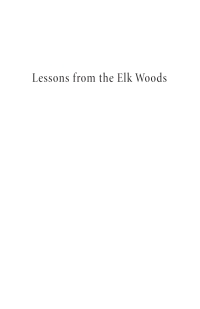 Imagen de portada: Lessons from the Elk Woods 9781666778663