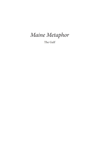Cover image: Maine Metaphor: The Gulf 9781666779356