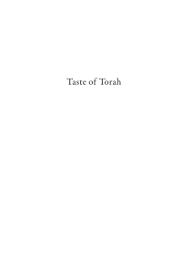 Cover image: Taste of Torah 9781666780260