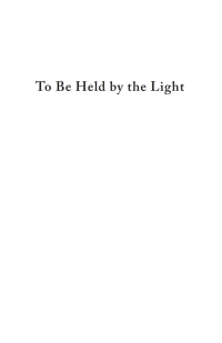 Imagen de portada: To Be Held by the Light 9781666781618