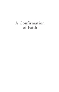 Cover image: A Confirmation of Faith 9781666782646