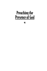 Omslagafbeelding: Preaching the Presence of God 9781666782752