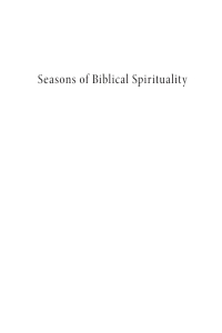 Cover image: Seasons of Biblical Spirituality 9781666782912