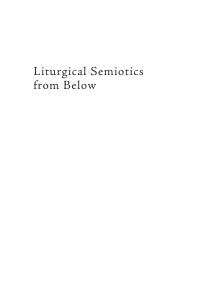 صورة الغلاف: Liturgical Semiotics from Below 9781666783025