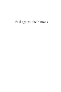 Cover image: Paul against the Nations 9781666783551