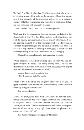 Cover image: Don’t Lose Your Joy 9781666785203